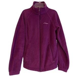 Columbia Purple Fleece Zip Up Size M